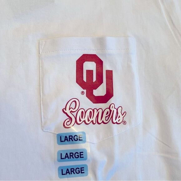Captivating Women’s OU Oklahoma University Cotton Licensed T-Shirt Size Large - Picture 5 of 9